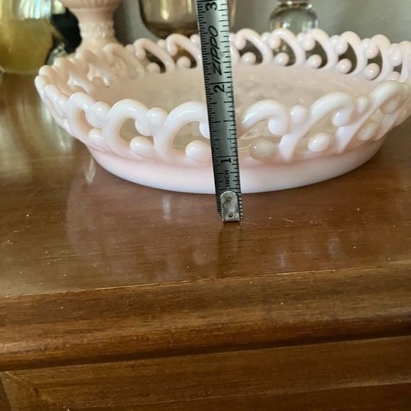 Fenton Rose Pastel Pick Backwards C Low Bowl - Picture 5 of 5